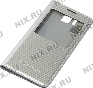   Samsung [EF-CG850BSEGRU] S View Cover Silver  Galaxy Alpha