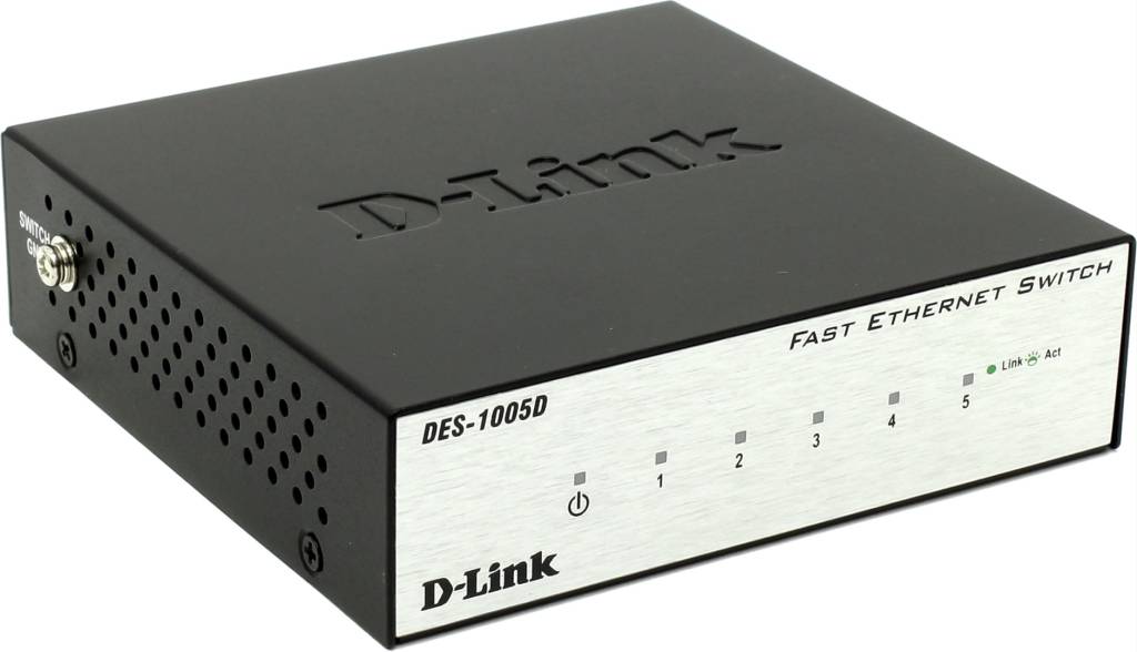    5-. D-Link [DES-1005D/O2B] Fast E-net Switch 5-port (5UTP, 10/100Mbps)