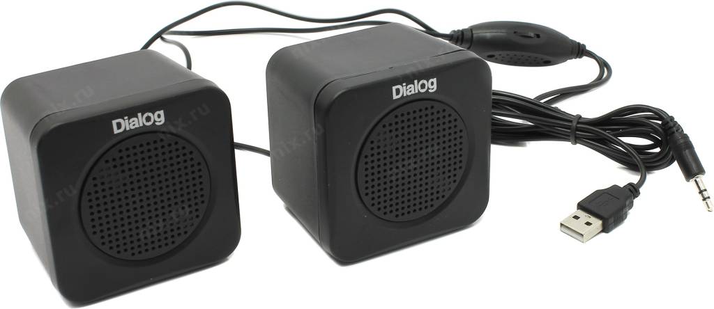   Dialog AC-01UP [Black] (2x0.5W,   USB)