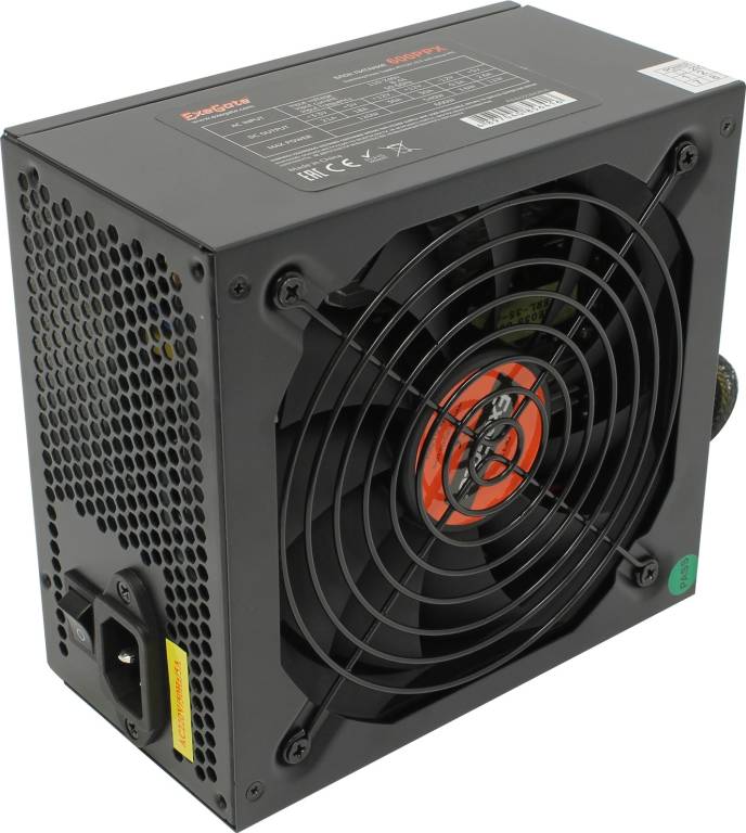    ATX 600W ExeGate [ATX-600PPX] (24+2x4+2x8) (221642) Cable Management