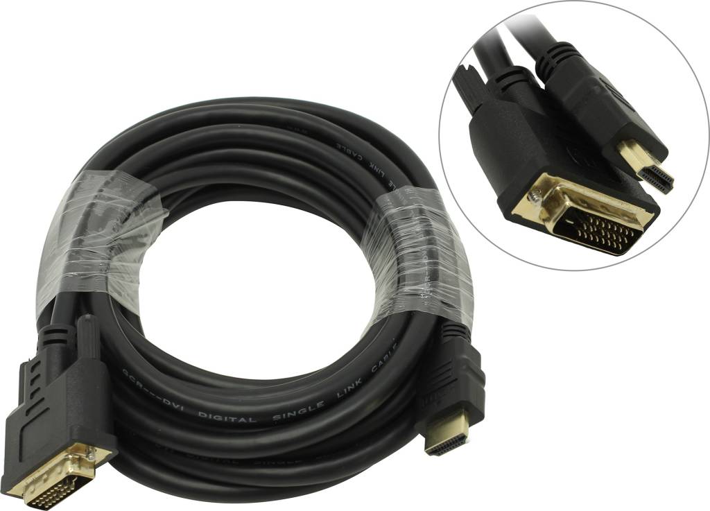   HDMI to DVI-D Dual Link (19M -25M)  5.0 (2 ) Greenconnection [GC-HD2DVI1