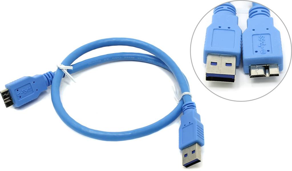 купить Кабель USB 3.0 A-- > micro-B 0.5м 5bites [UC3002-005]