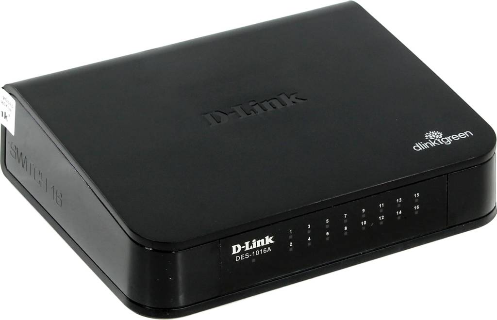   16-. D-Link [DES-1016A-E1B] Switch 16-port (16UTP 10/100Mbps)