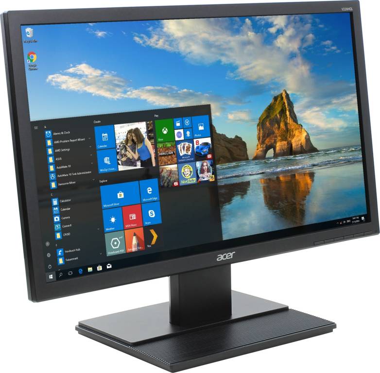   21.5 Acer V226HQLbbd [Black] [UM.WV6EE.B01] (LCD, Wide, 1920x1080, D-Sub, DVI)