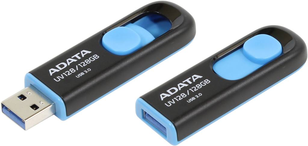  USB3.0 128Gb ADATA DashDrive UV128 [AUV128-128G-RBE]
