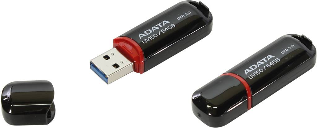   USB3.0 64Gb ADATA DashDrive UV150 [AUV150-64G-RBK]
