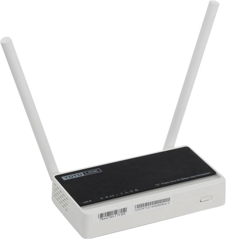   TOTOLINK[N300RT]Wireless N Router(4UTP 10/100Mbps,1WAN,802.11b/g/n,300Mbps,2x5dBi)