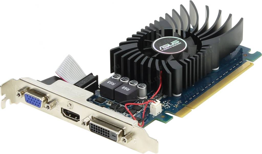   PCI-E 2Gb DDR-5 ASUS GT730-2GD5-BRK (RTL) D-Sub+DVI+HDMI [GeForce GT730]