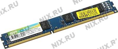   DDR3 DIMM  4Gb PC-12800 Silicon Power [SP004GBVTU160N02] CL9, Low Profile