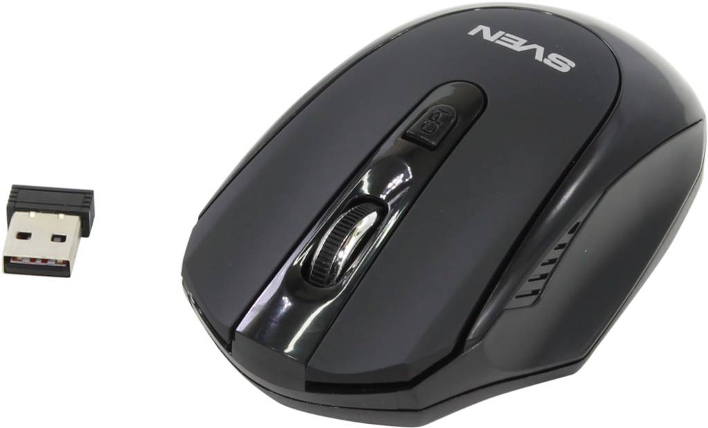   USB SVEN Wireless Optical Mouse [RX-315 Wireless Black] (RTL) 4.( )