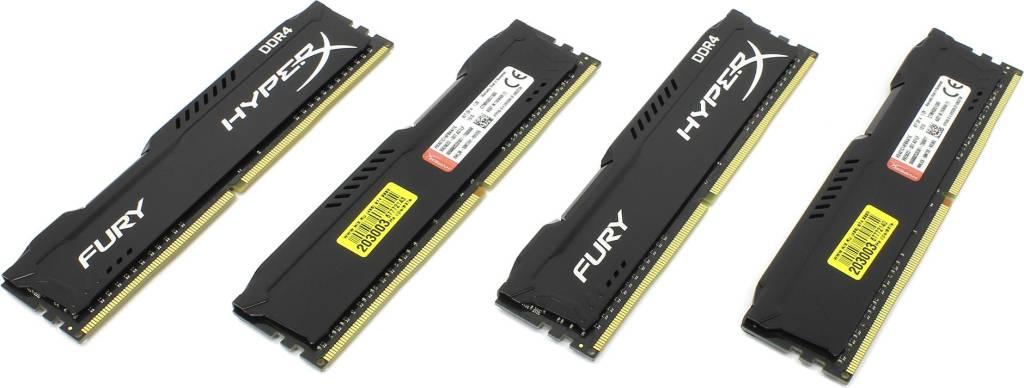   DDR4 DIMM 16Gb PC-17000 Kingston HyperX [HX421C14FBK4/16] KIT 4*4Gb CL14