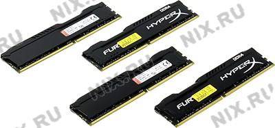    DDR4 DIMM 32Gb PC-19200 Kingston HyperX [HX424C15FBK4/32] KIT 4*8Gb CL15