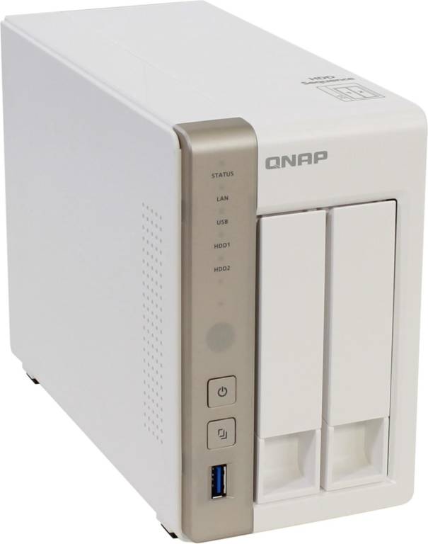     QNAP NAS Server [TS-251](2x3.5/2.5HotSwap HDD SATA,RAID0/1,2xGbLAN,2xUSB3.