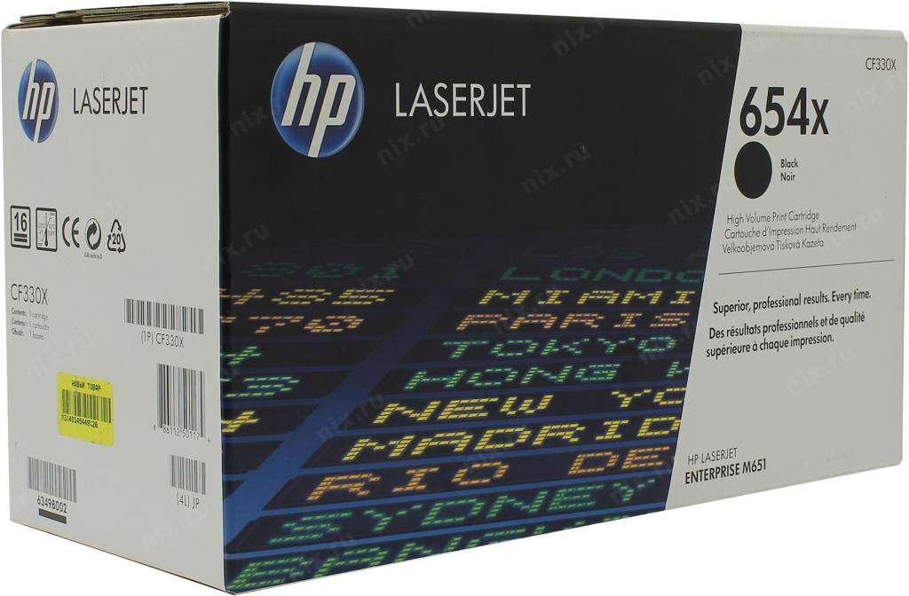  - HP CF330X 654X Black (o)  LaserJet Enterprise M651( ) (20500)