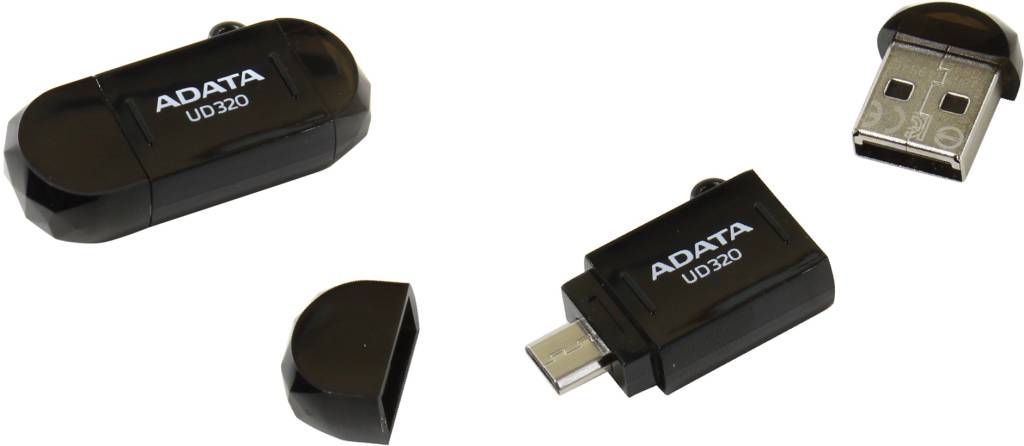   USB2.0/USB micro-B OTG 64Gb ADATA Durable UD320 [AUD320-64G-RBK]
