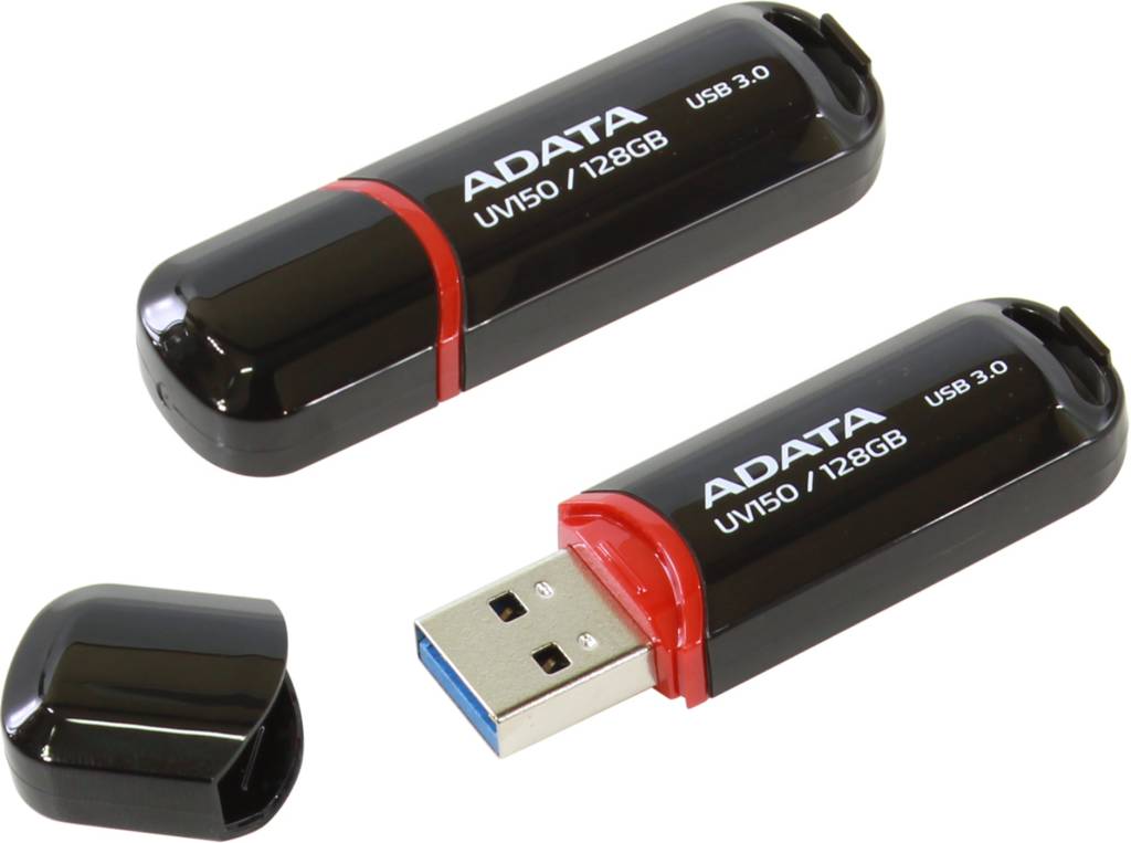   USB3.0 128Gb ADATA UV150 [AUV150-128G-RBK]