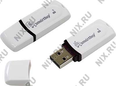   USB2.0  8Gb SmartBuy Paean [SB8GBPN-W] (RTL)