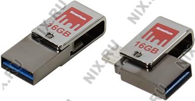   USB3.0/USB micro-B OTG 16Gb Strontium Nitro Plus [SR16GSLOTG1Z]