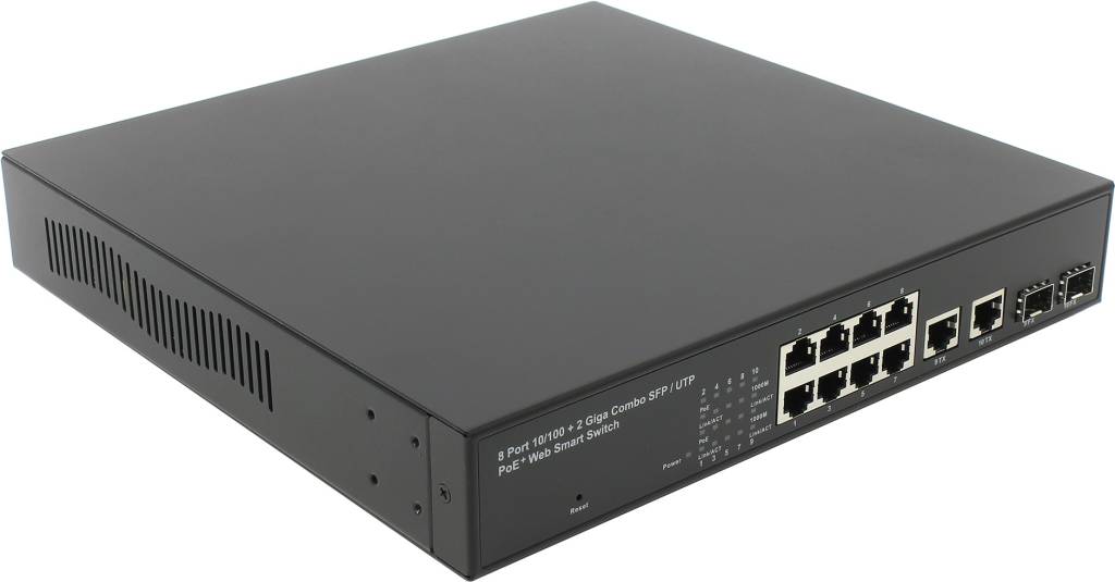   10-. MultiCo [EW-P5882IW] Web Smart Fast E-net Switch (8UTP, 10/100Mbps)