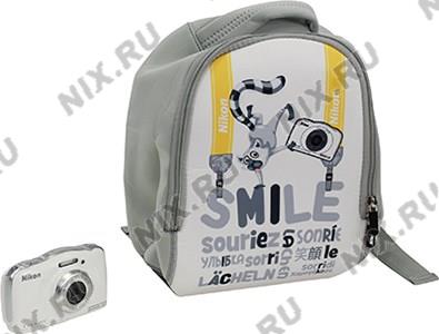    Nikon CoolPix S33+cam backpack KIT[White](13.2Mpx,30-90mm,3x,F3.3-5.9,JPG,SDXC,2.6,