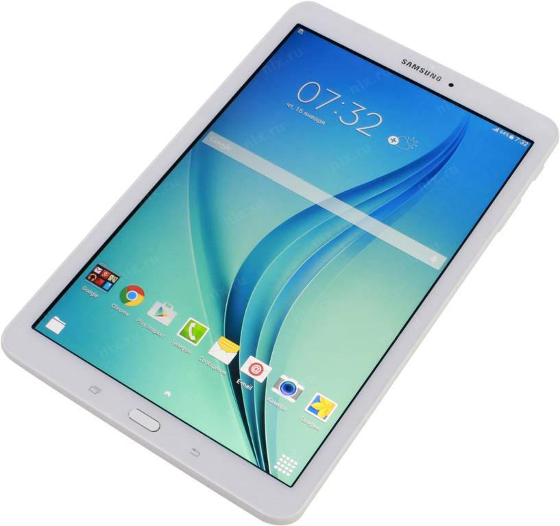   Samsung Galaxy Tab E SM-T561 White 1.3Ghz/1.5/8Gb/3G/GPS//WiFi/BT/Andr/9.6/0.5 