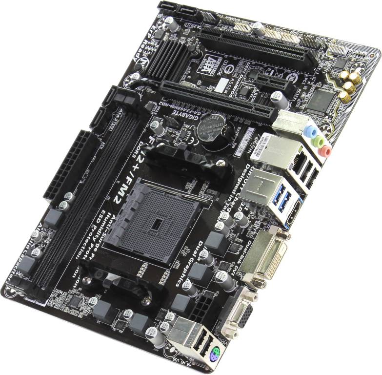    SocFM2+ GIGABYTE GA-F2A68HM-HD2 rev1.1(RTL)[AMD A68H]PCI-E Dsub+DVI+HDMI