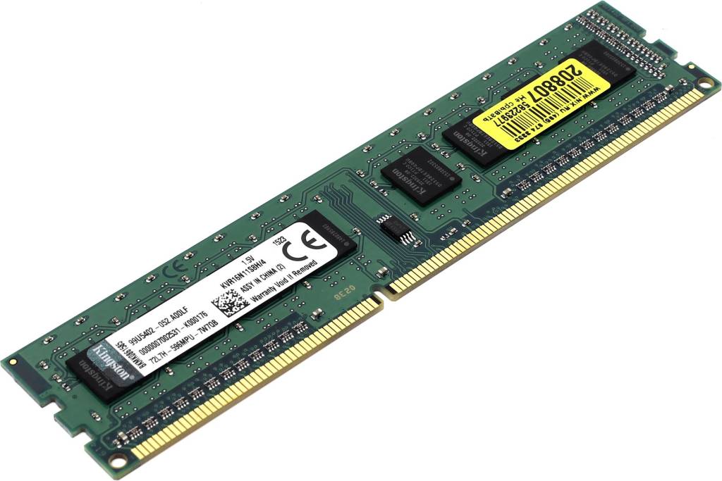    DDR3 DIMM  4Gb PC-12800 Kingston ValueRAM [KVR16N11S8H/4] CL11