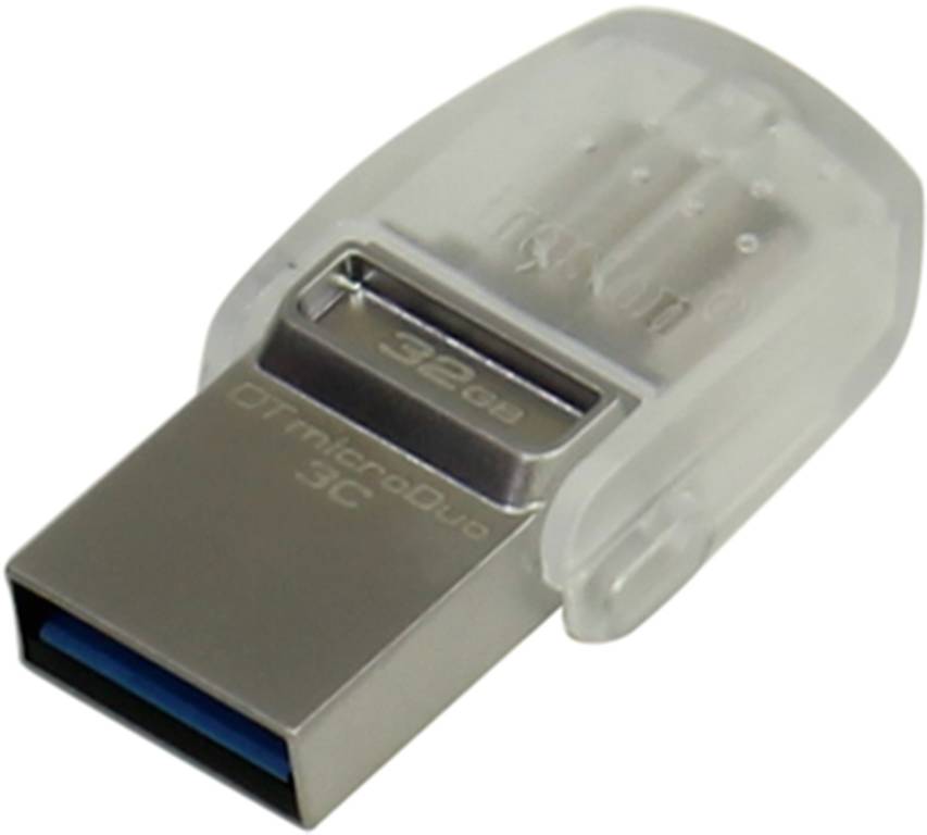   USB3.1-A/USB 3.1-C 32Gb Kingston [DTDUO3C/32GB] DataTraveler microDuo 3C