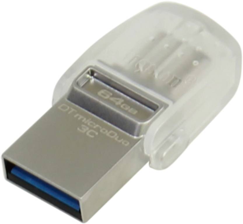   USB3.1 A/USB 3.1 C 64Gb Kingston [DTDUO3C/64GB]DataTraveler microDuo 3C