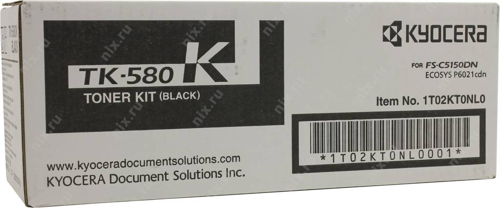 - Kyocera-Mita TK-580K Black ()  FS-C5150DN, P6021CDN 3500 . TK580K