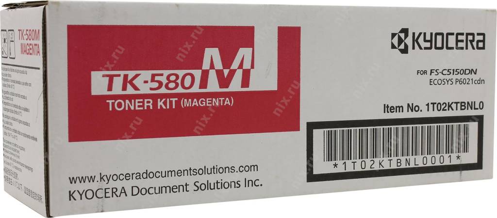 - Kyocera-Mita TK-580M Magenta ()  FS-C5150DN, P6021CDN 2800 . TK580M