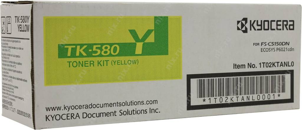  - Kyocera-Mita TK-580Y Yellow ()  FSC5150DN, P6021CDN 2800 . TK580Y