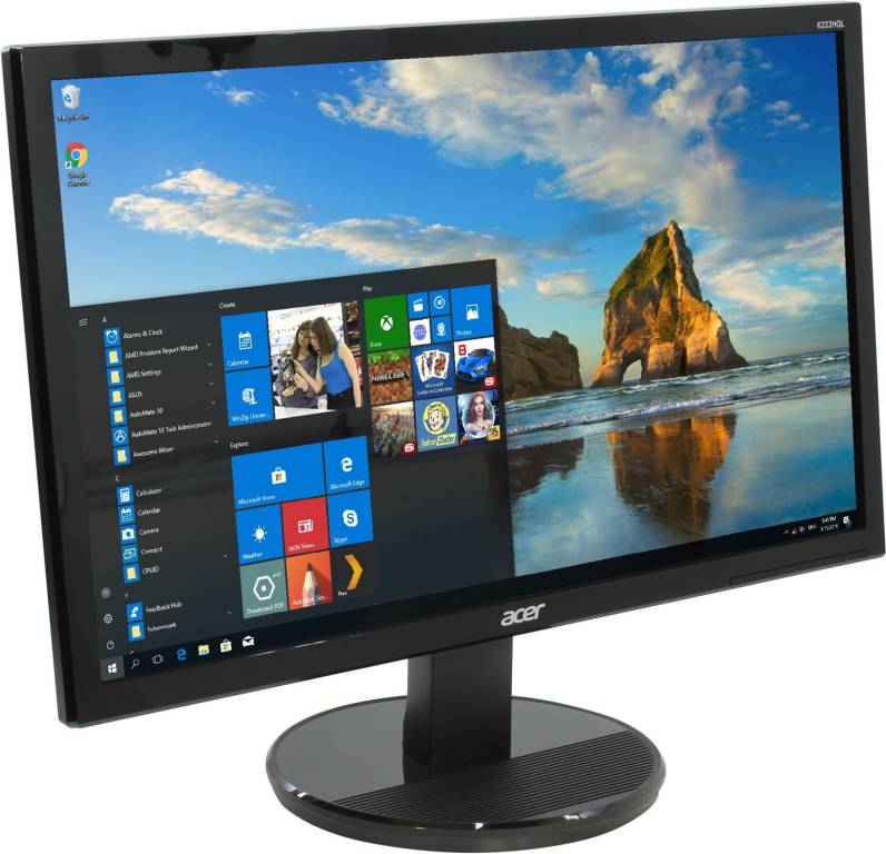   21.5 Acer K222HQLbid [Black] [UM.WW3EE.006] (LCD,Wide, 1920x1080, D-Sub, DVI, HDMI)