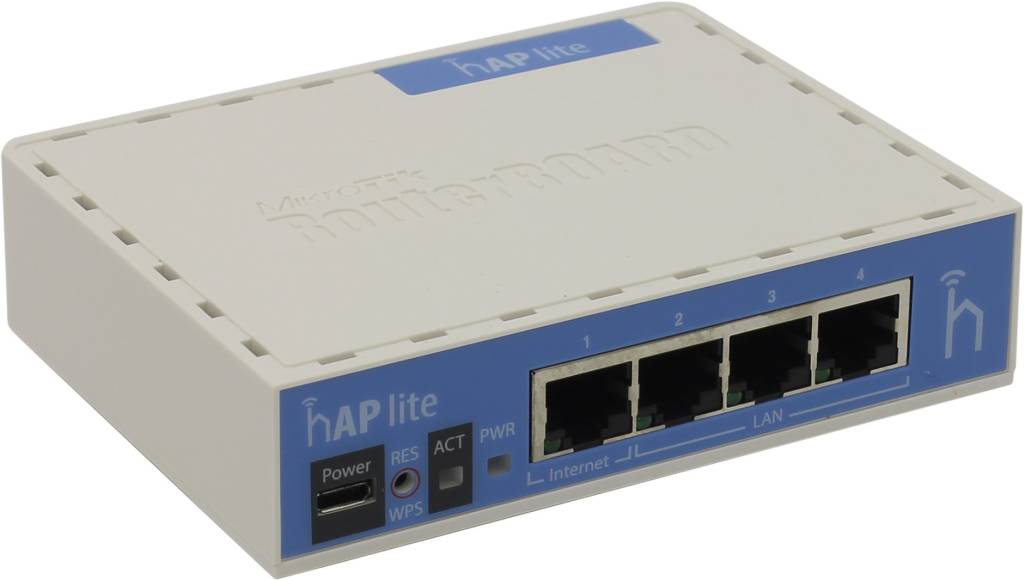 купить Маршрутизатор MikroTik [RB941-2nD] Wireless Router (802.11b/g/n, 3UTP 10/100Mbps, 1WAN, 1.5dBi)