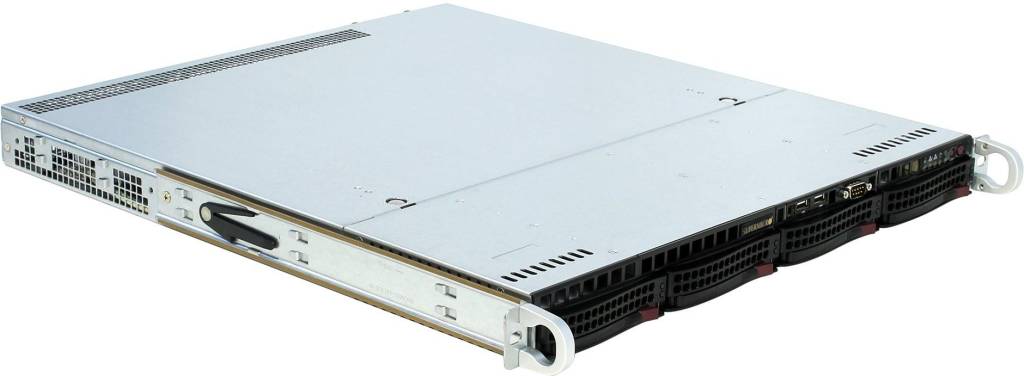   ATX Server Case SuperMicro [CSE-813MTQ-R400CB] Black4xHotSwapSAS/SATA, 400W HS 1U RM