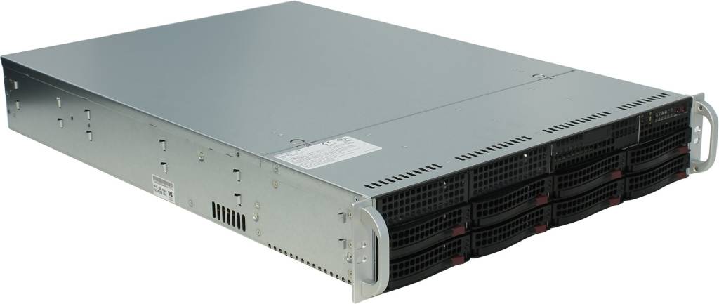   SuperMicro 2U 6028R-WTR(LGA2011-3,C612,WIO,SVGA,SATA RAID,8xHS SAS/SATA,2x10GbLAN,16DDR4 7