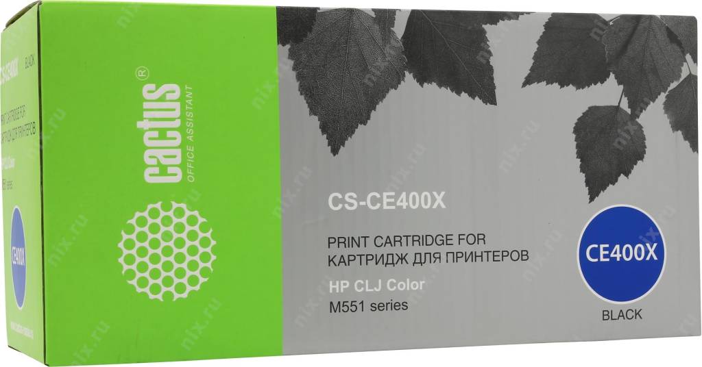  - HP CE400X Black (Cactus)  500 Color M551 [CS-CE400X]