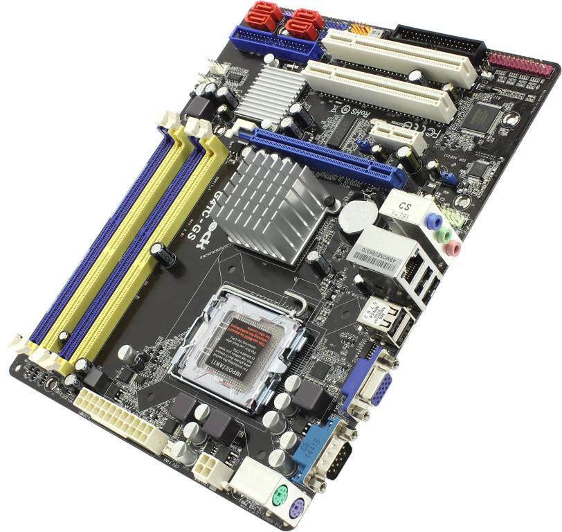   LGA775 ASRock G41C-GS R2.0(RTL)[G41]PCI-E+SVGA+GbLAN SATA MicroATX 2DDR-II+2