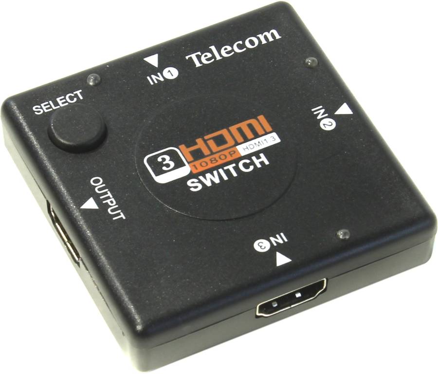   3-port HDMI Switch (3in - > 1out, v1.4) Telecom [TTS6030]