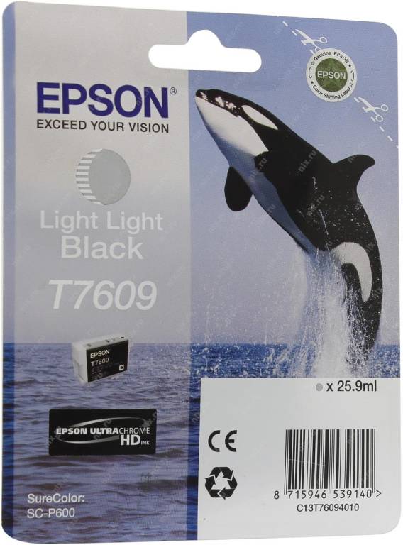   Epson T7609 [C13T76094010] Light Light Black  SureColor SC-P600