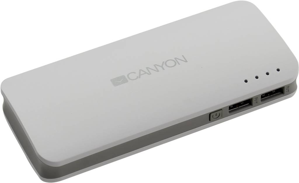    CANYON [CNE-CPB100W] White (USB 2A, 10000mAh, Li-Ion)