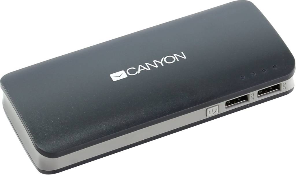    CANYON [CNE-CPB100DG] Dark Gray (USB 2A, 10000mAh, Li-Ion)