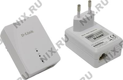    D-Link [DHP-209AV/B1A] Powerline AV Mini Starter Kit(2 ,1UTP 10/100M