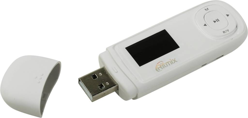   Ritmix < RF-3450-4Gb > White (MP3 Player, FM, 4Gb, 1, , microSDHC, USB2.0, Li-Pol)