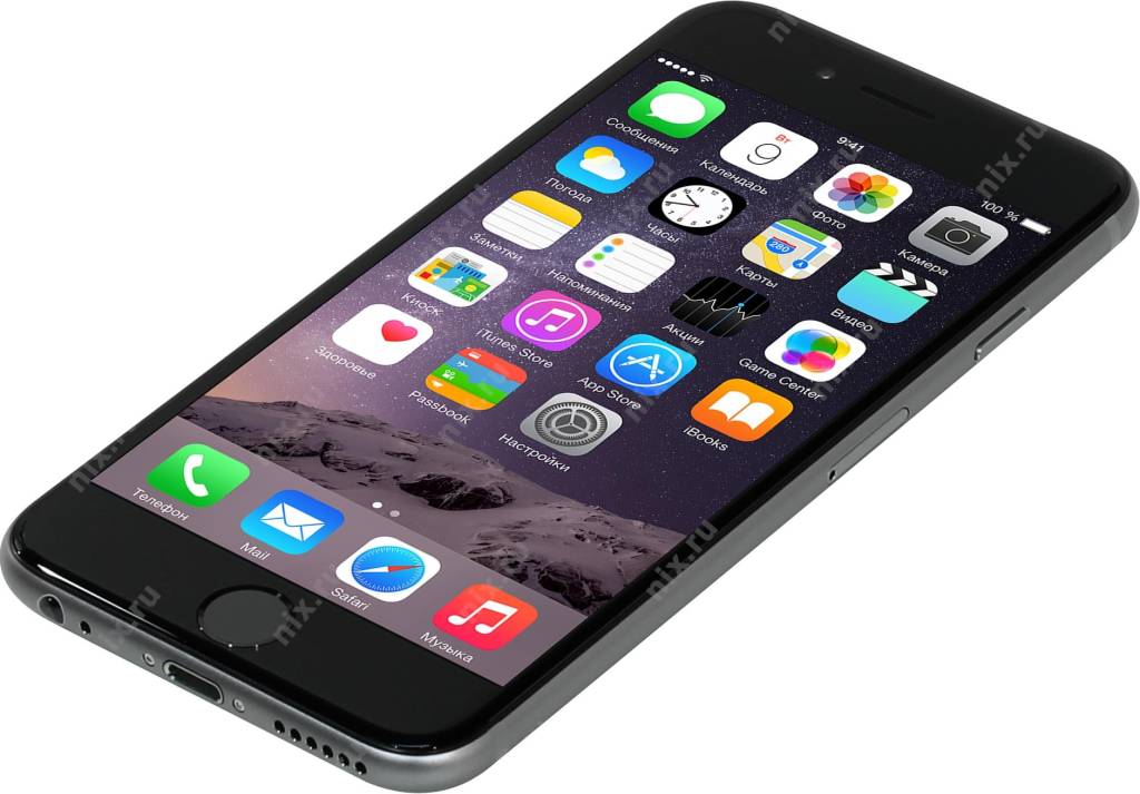   Apple iPhone 6s[MKQT2RU/A 128Gb Space Gray](A9,4.7 1334x750 Retina,4G+BT+WiFi+GPS/,