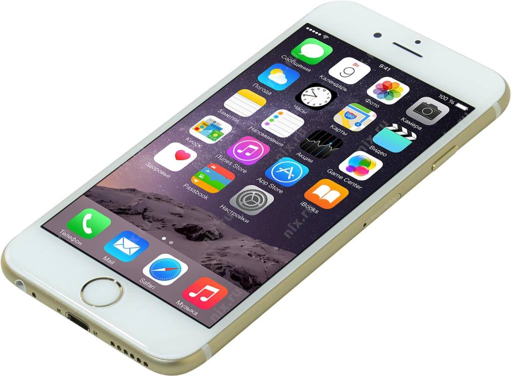   Apple iPhone 6s[MKQV2RU/A 128Gb Gold](A9,4.7 1334x750 Retina,4G+BT+WiFi+GPS/,12Mpx,