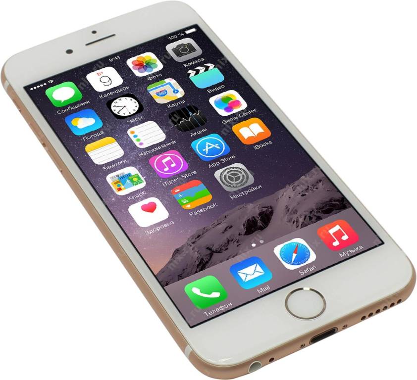   Apple iPhone 6s[MKQW2RU/A 128Gb Rose Gold](A9,4.7 1334x750 Retina,4G+BT+WiFi+GPS/,1