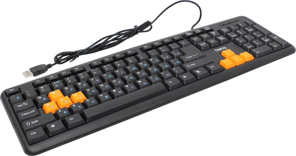 купить Клавиатура USB Dialog KS-020U [Black&Orange] 104КЛ