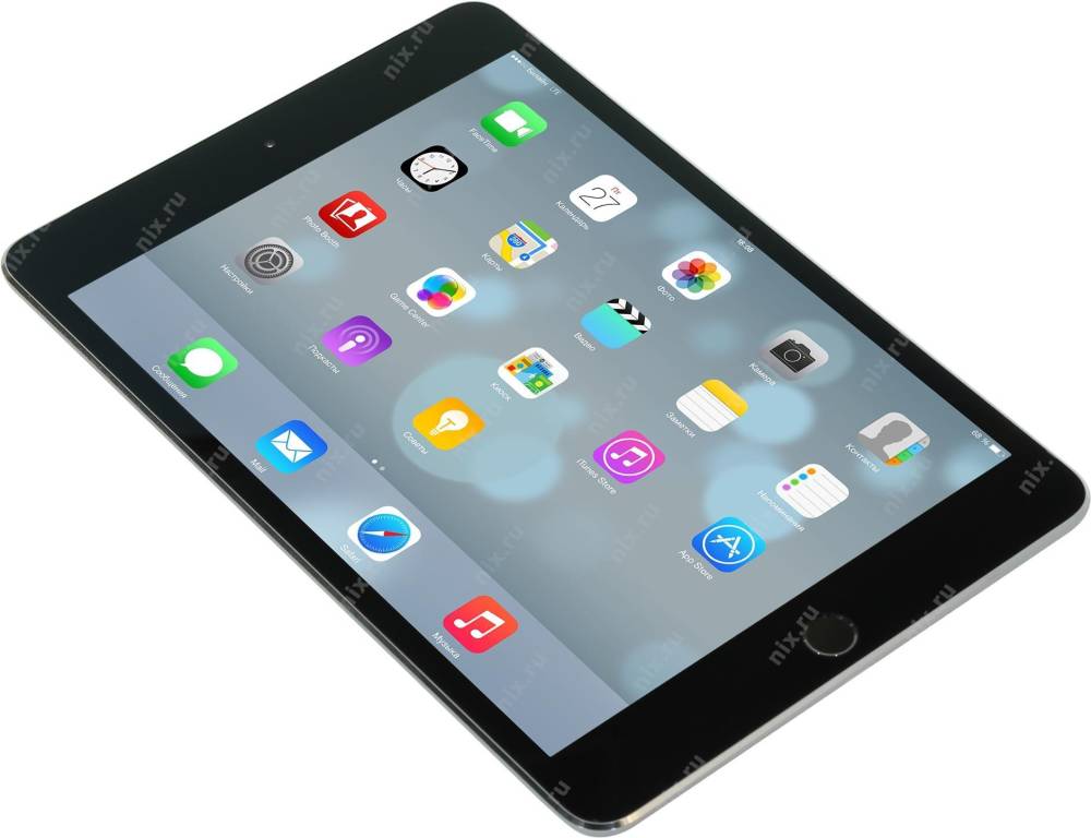   Apple iPad mini 4 Wi-Fi Cellular 128GB[MK762RU/A]Space Gray A8/128Gb/WiFi/BT/4G/GPS/iOS/7.9