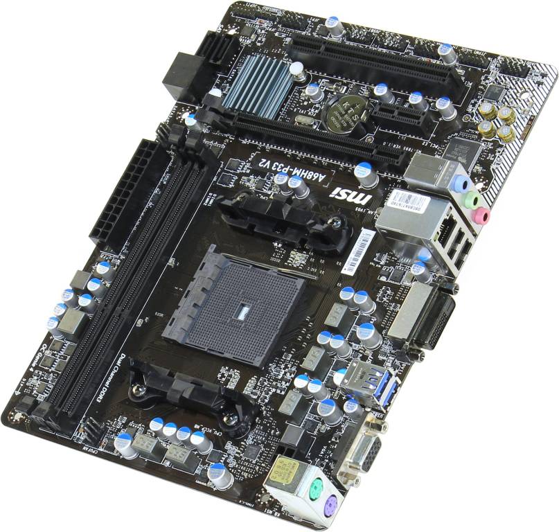    SocFM2+ MSI A68HM-P33 V2(RTL)[AMD A68H]PCI-E Dsub+DVI+GbLAN SATA MicroATX